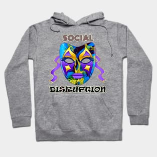 Social Distancing Disruption Bold Unusual Artwork Typography Hoodie